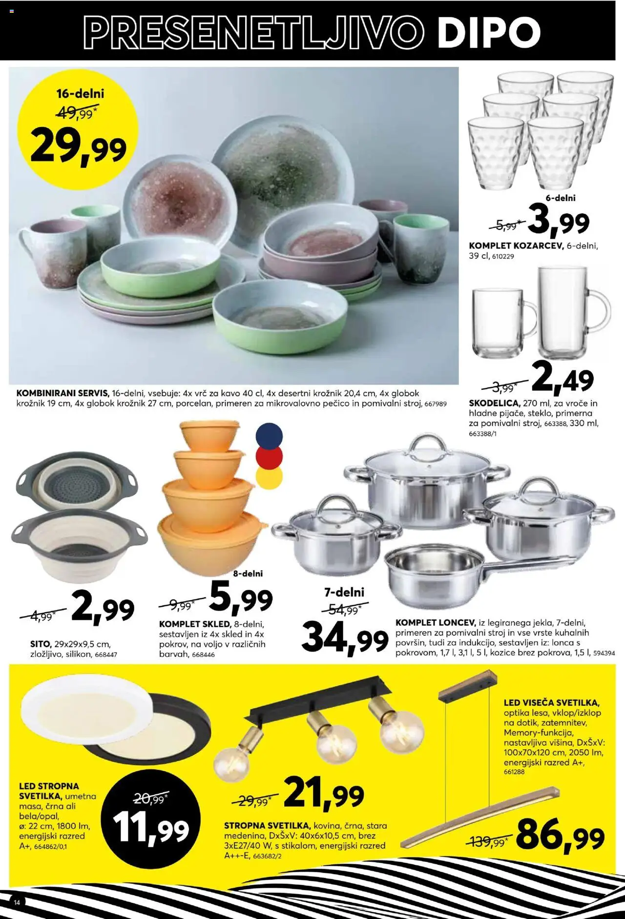Dipo katalog │ velja od 20.08.2025 | Stran: 14 | Izdelki: Pomivalni stroj, Kozice
