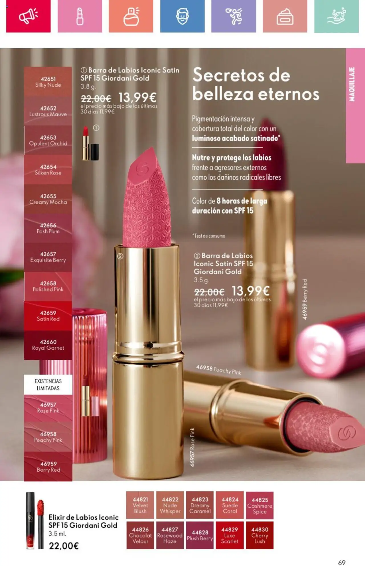 Oriflame - Catálogo Campaña 9 │ válido desde el 22.06.2025 | Página: 69 | Productos: Maquillaje, Barra de labios