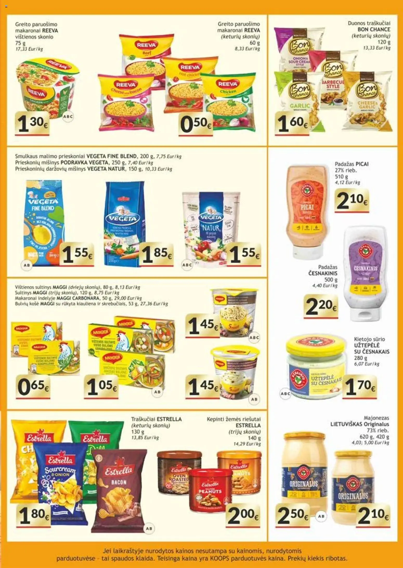 Koops akcijos nuo 26.01.2026 | Puslapis: 10 | Prekių: Košė, Užtepėlė, Majonezas, Kiauliena