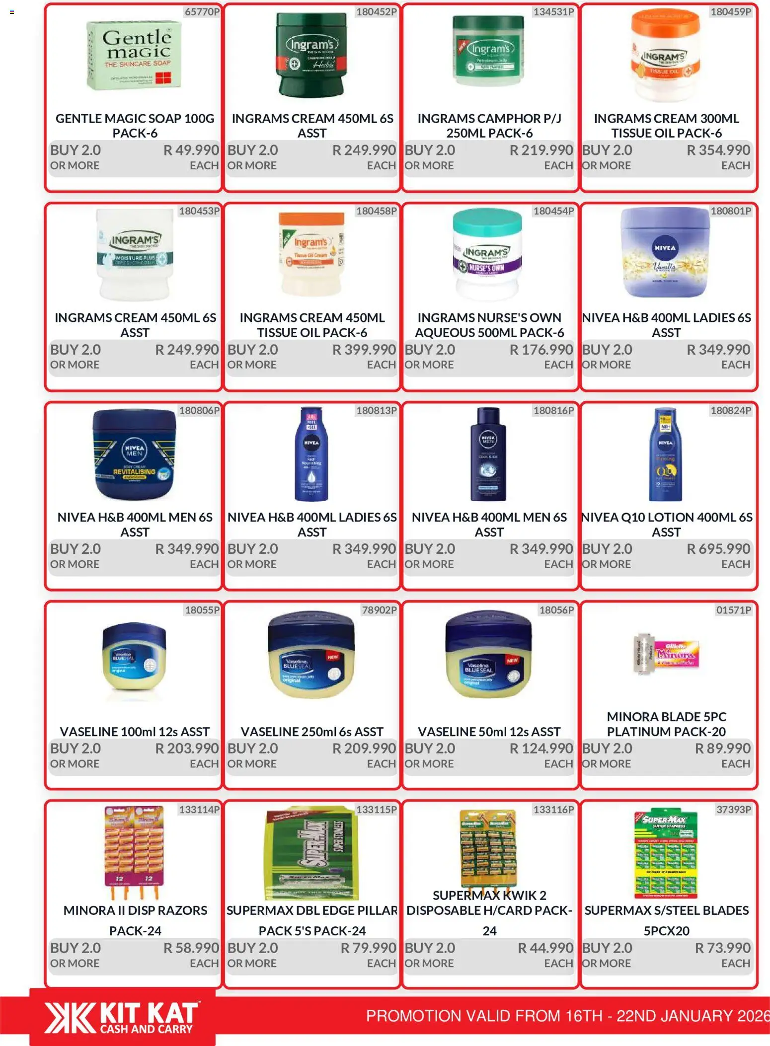 New KIT KAT Cash & Carry catalogue – valid from 16.01.2026 | Page: 21 | Products: Oil, Cream, Soap, Razors