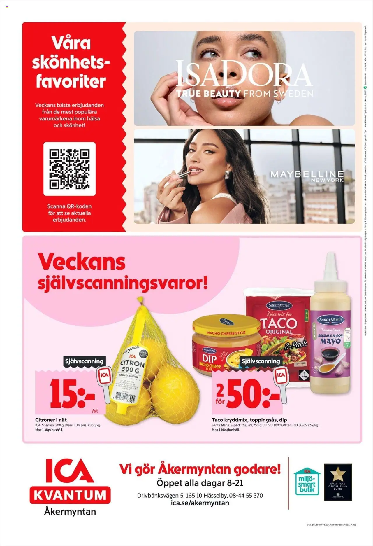 ICA Kvantum reklamblad aktuell från 20.10.2025 | Sida: 10 | Produkter: Papper, Citron