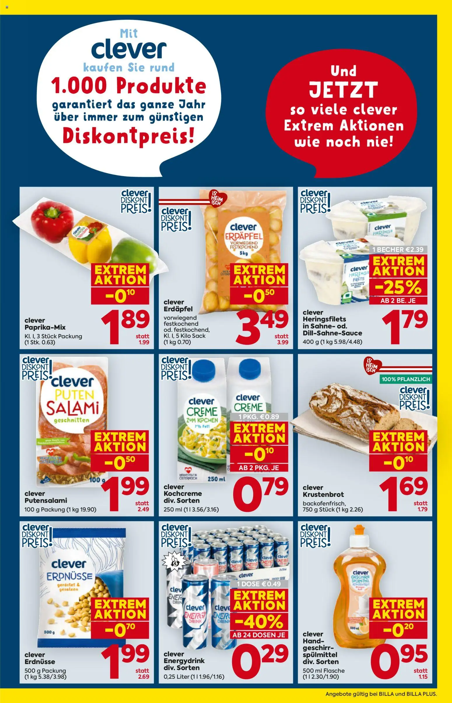Billa Flugblatt - Niederösterreich gültig ab 15.01.2026 | Seite: 3 | Produkte: Sahne, Папионка, Creme, Salami