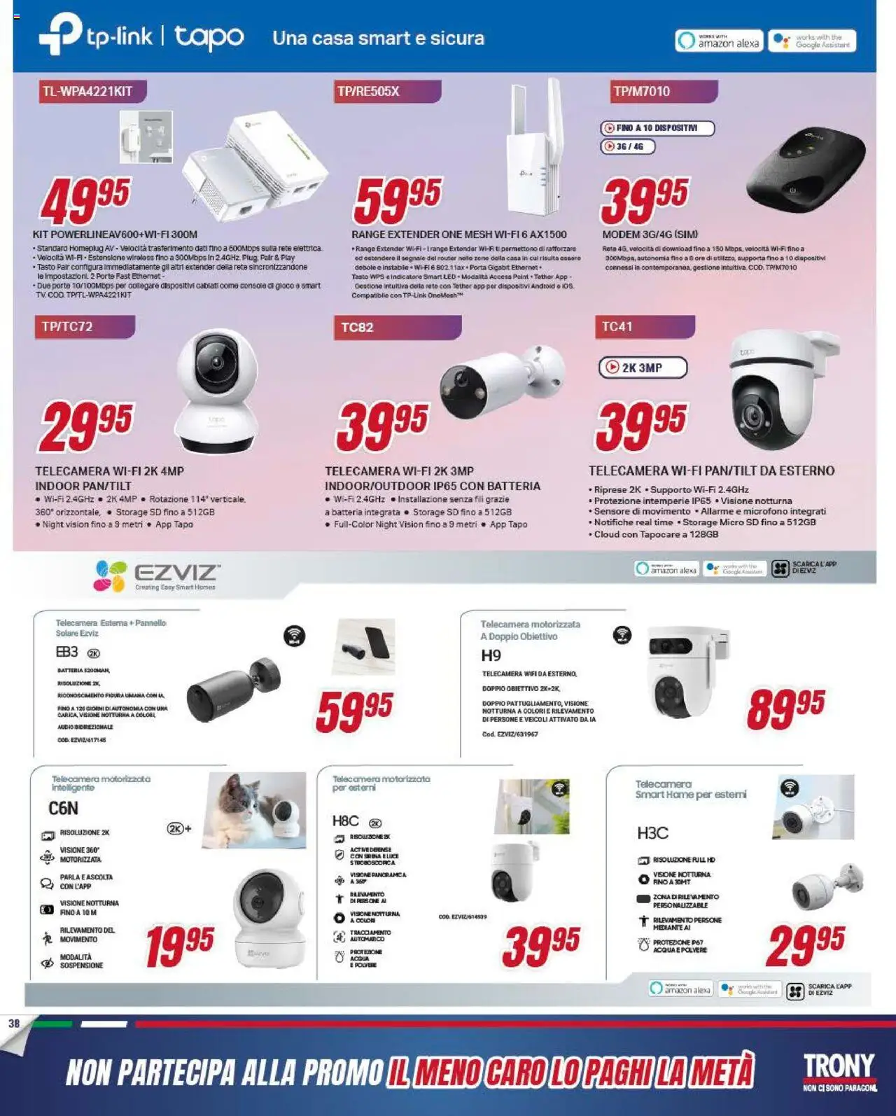 Volantino Trony del 22.05.2025 | Pagina: 38 | Prodotti: Router, Audio, Gioco, Microfono