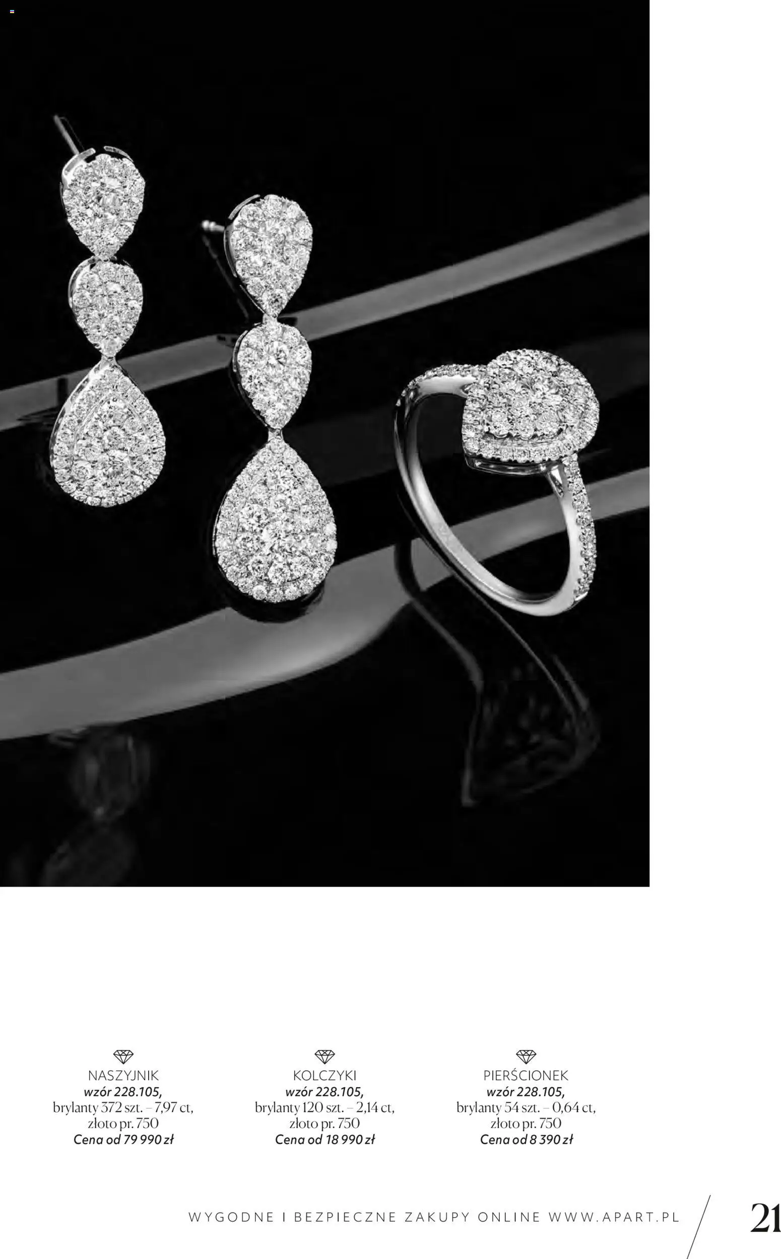 Apart promocje od 04.11.2025 | Strona: 23 | Produkty: Naszyjnik, Pierścionek
