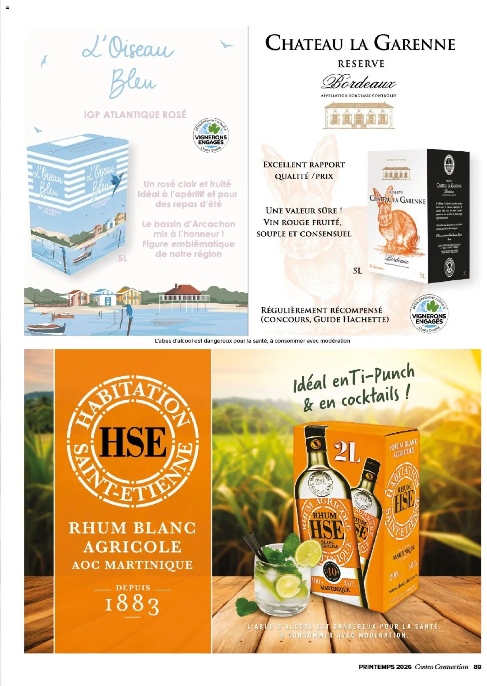 {H1} | Page: 89 | Produits: Vélo, Rhum, Vin