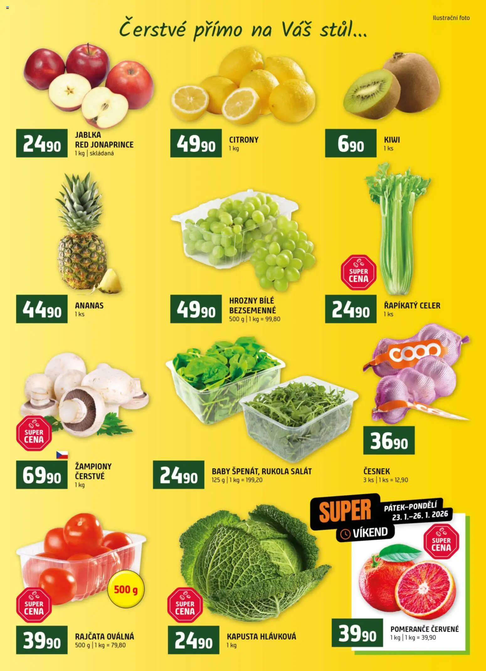 Terno leták od 21.01.2026 | Strana: 6 | Produkty: Rajčata, Kiwi, Salát, Hrozny