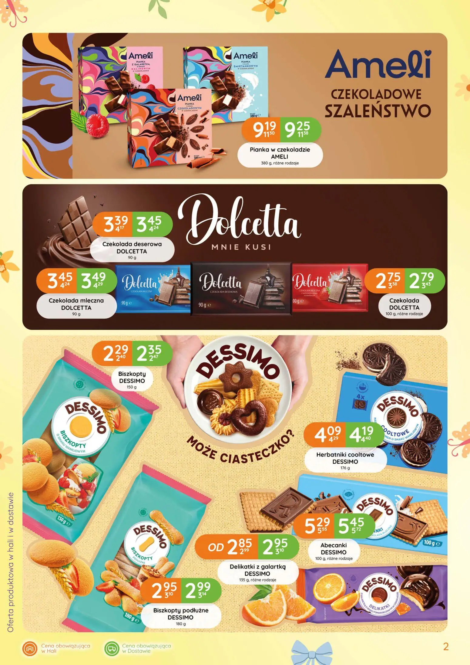 Eurocash gazetka - Słodycze Wielkanocne od 05.03.2026 | Strona: 2 | Produkty: Galaretka, Czekolada mleczna, Biszkopty podłużne, Czekolada deserowa
