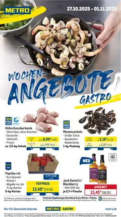 Metro Wochen-Angebote Gastro ab 27.10.2025 gültig