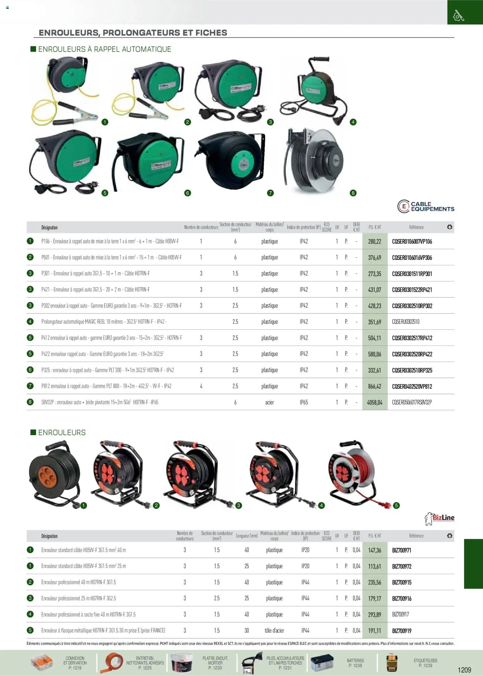 {H1} | Page: 100 | Produits: Câble, Mortier, Prise