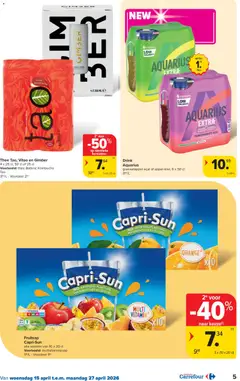 Carrefour folder week 16 - Voorbeeld van een folder van Carrefour, geldig van 15.04.2026 | Pagina: 5 | Producten: Thee
