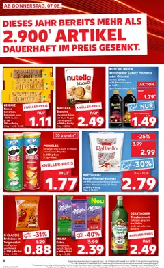 Kaufland prospekt Speyer	 - gültig ab dem 07.08.2025 | Seite: 8 | Produkte: Raffaello, Erdnüsse, Creme, Pringles