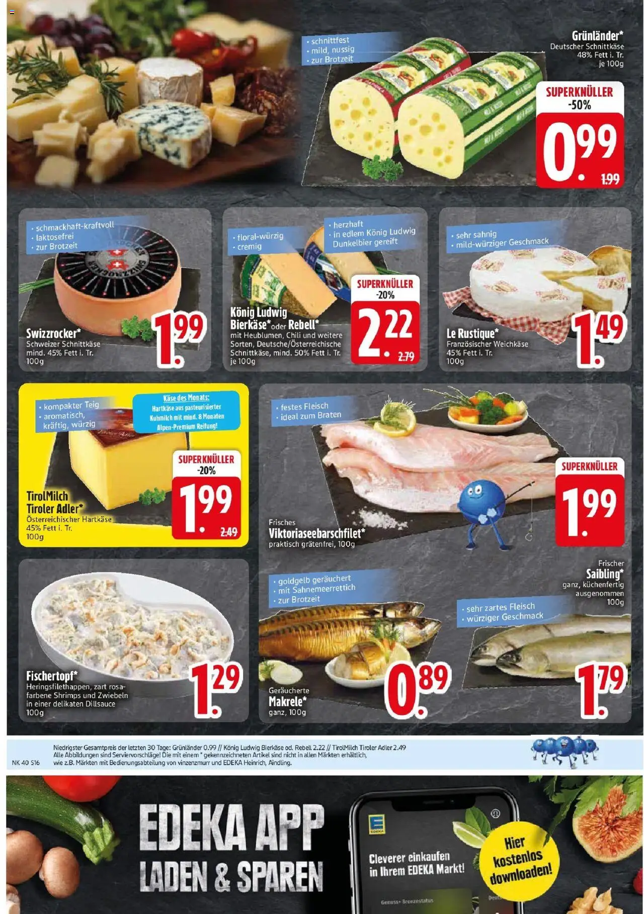 Edeka prospekt Markt Schwaben	 – gültig ab 28.09.2025 | Seite: 16 | Produkte: Milch, Zwiebeln, Grunlander, Fleisch