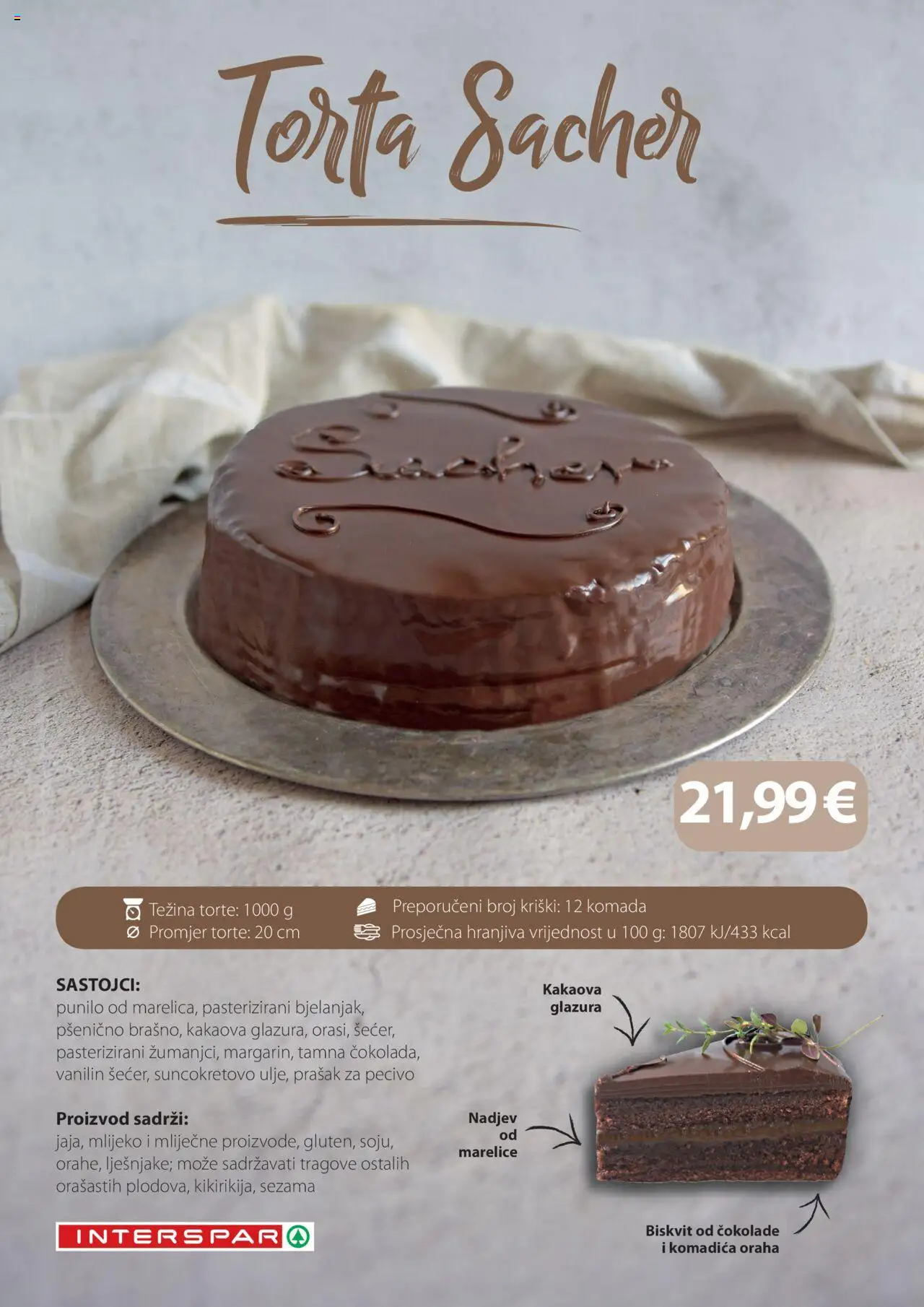 Interspar katalog | vrijedi od 31.03.2025 | Stranica: 18 | Proizvodi: Prašak za pecivo, Marelice, Pecivo, Torta
