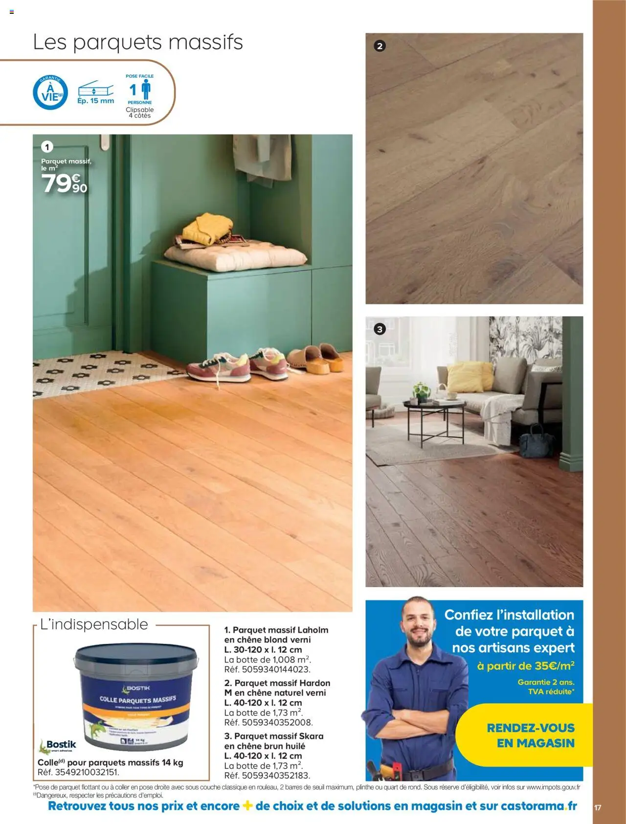 {H1} | Page: 17 | Produits: Plinthe, Parquet, Colle, Huile