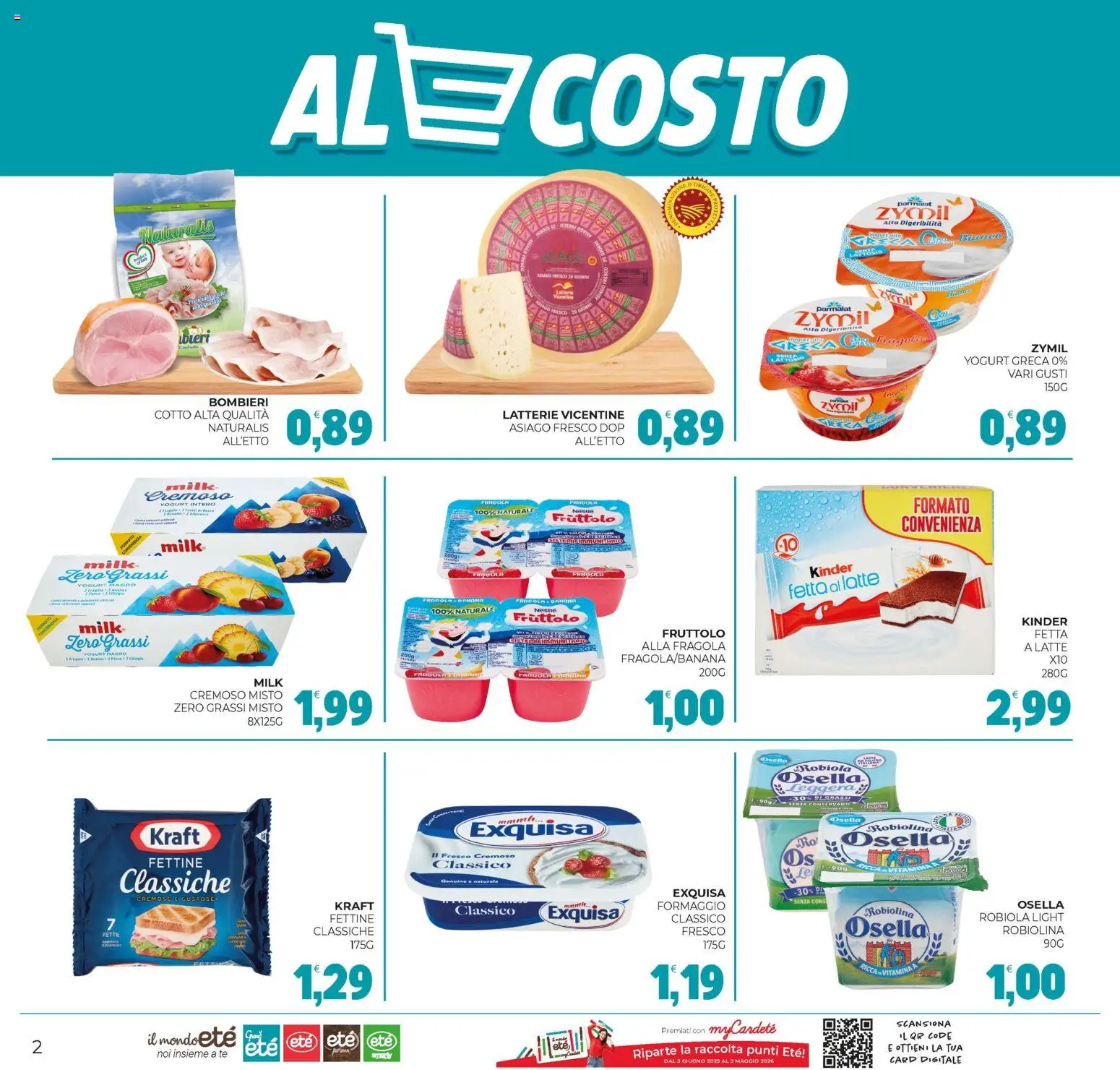 Volantino Eté del 21.11.2025 | Pagina: 2 | Prodotti: Tè, Latte, Formaggio, Robiola