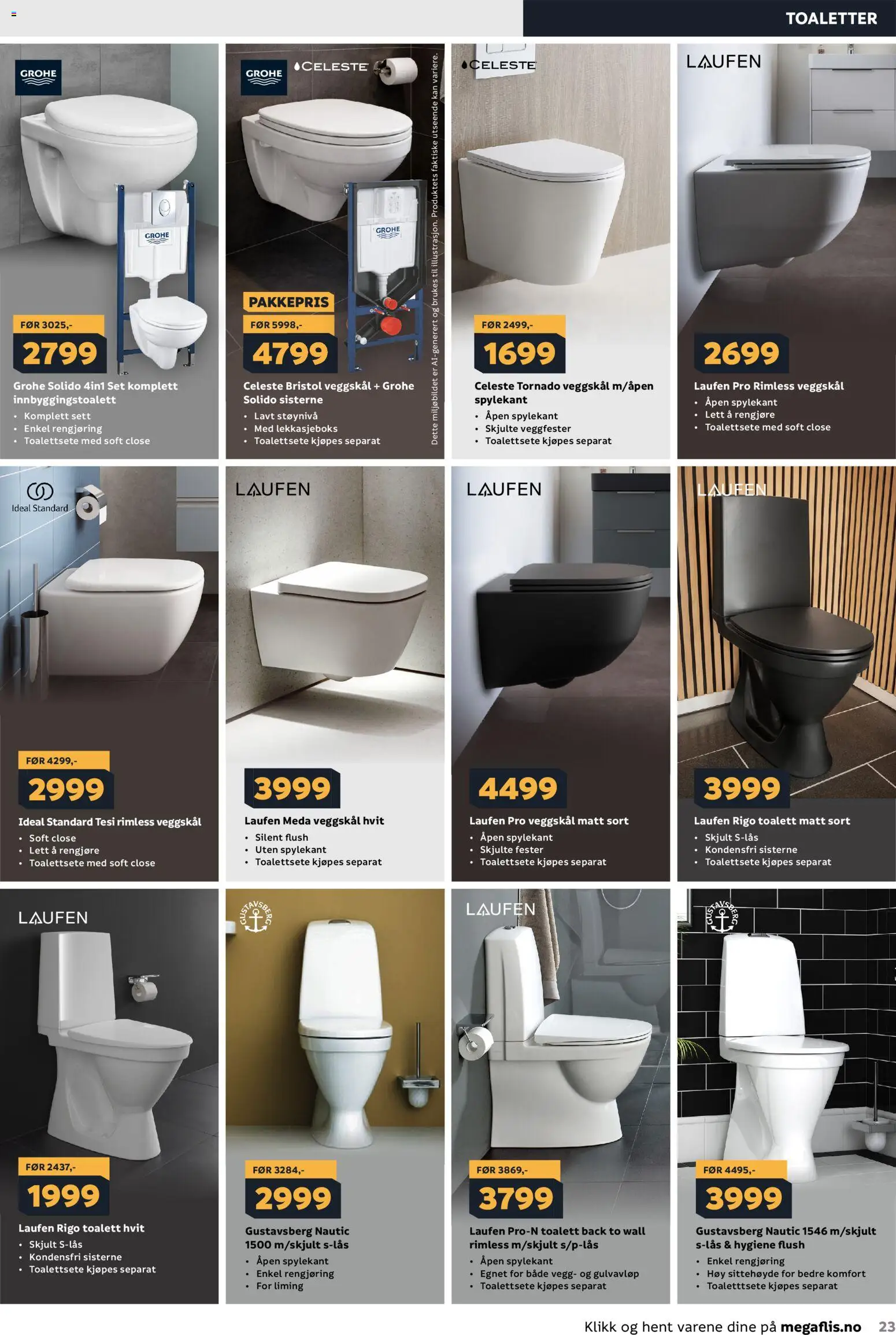 {H1} | Side: 23 | Produkter: Fourchettes, Toalett