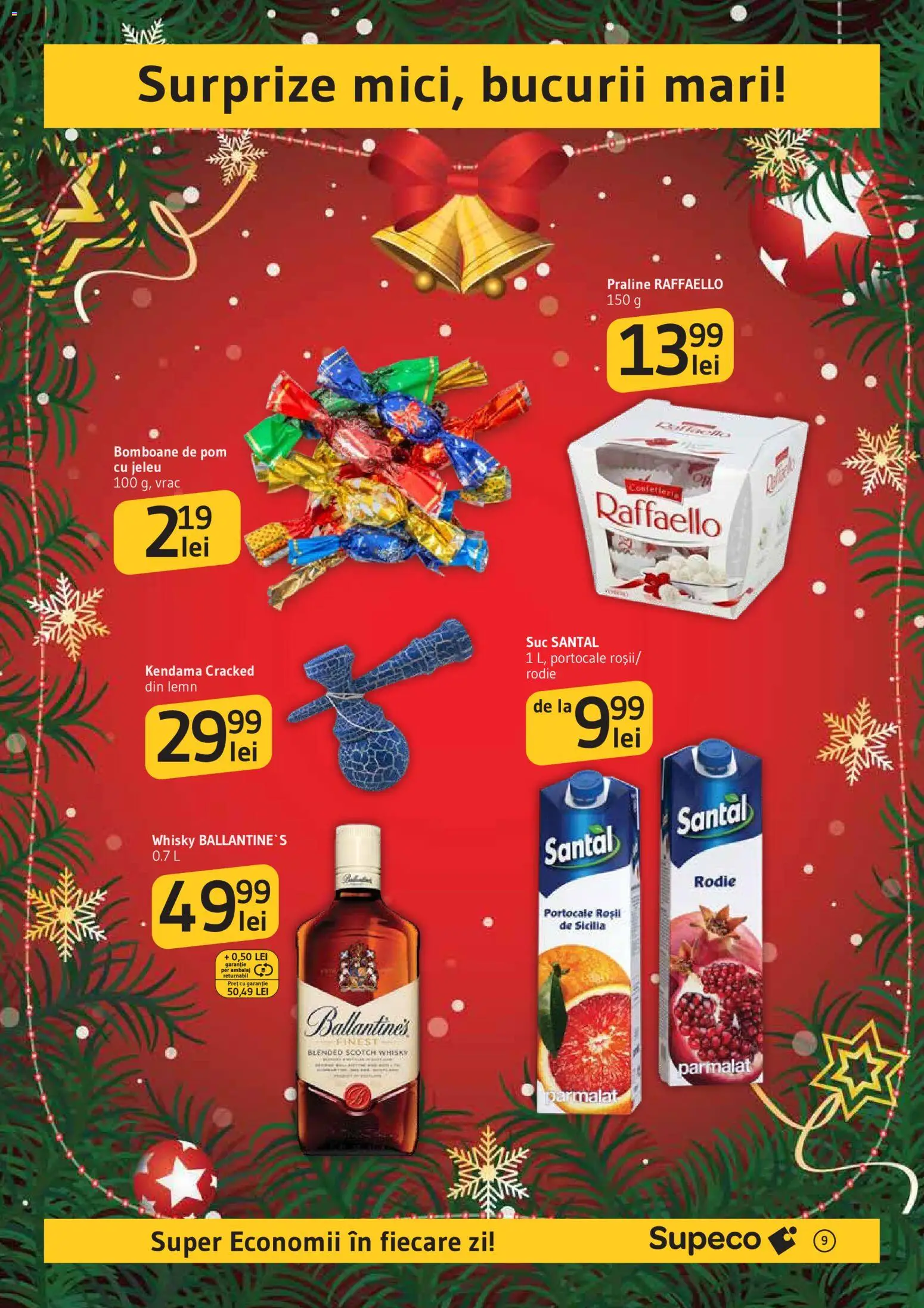Noul catalog Supeco – valabil de la 27.11.2025 | Pagină: 9 | Produse: Praline, Suc, Portocale, Bomboane