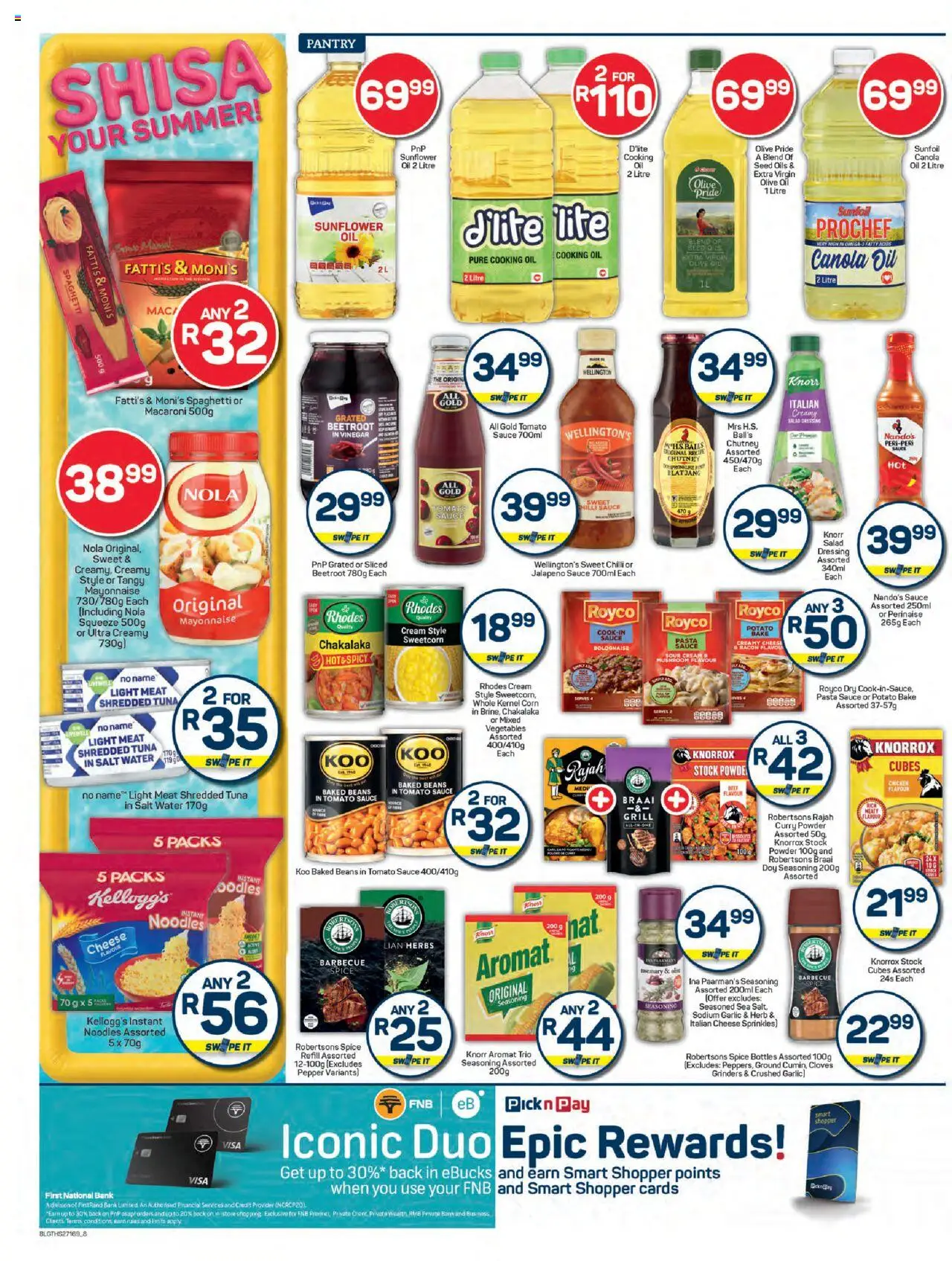 New Pick n Pay catalogue – valid from 22.09.2025 | Page: 8 | Products: Cheese, Sour cream, Pasta, Aromat