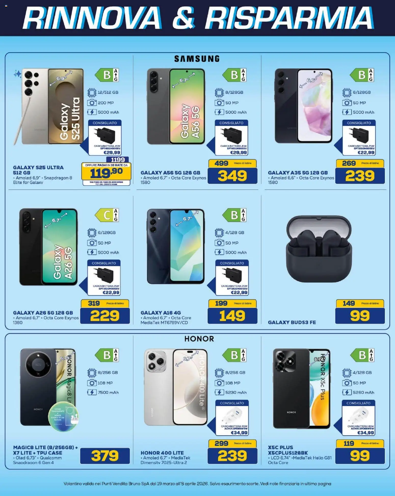 Volantino BRUNO del 19.03.2026 | Pagina: 2 | Prodotti: Samsung