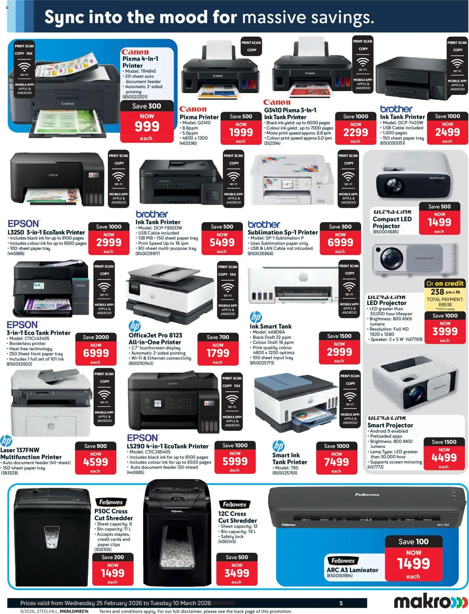 New Makro catalogue – valid from 25.02.2026 | Page: 5 | Products: Cable, Speaker, Laminator, Paper