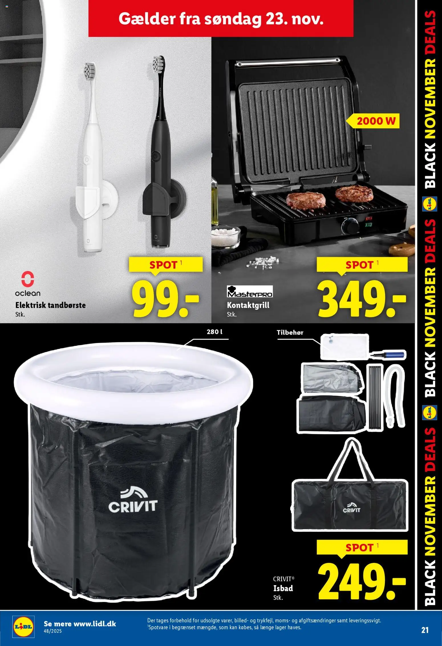 Lidl tilbudsavis – gyldig fra 23.11.2025 | Side: 5 | Produkter: Tandbørste, Elektrisk Tandbørste, Søm