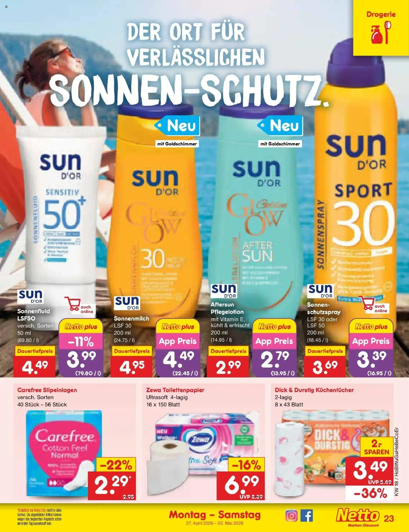 Netto Marken-Discount Prospekt Jena-Lobeda	 – gültig ab 27.04.2026 | Seite: 31 | Produkte: Zewa, Toilettenpapier