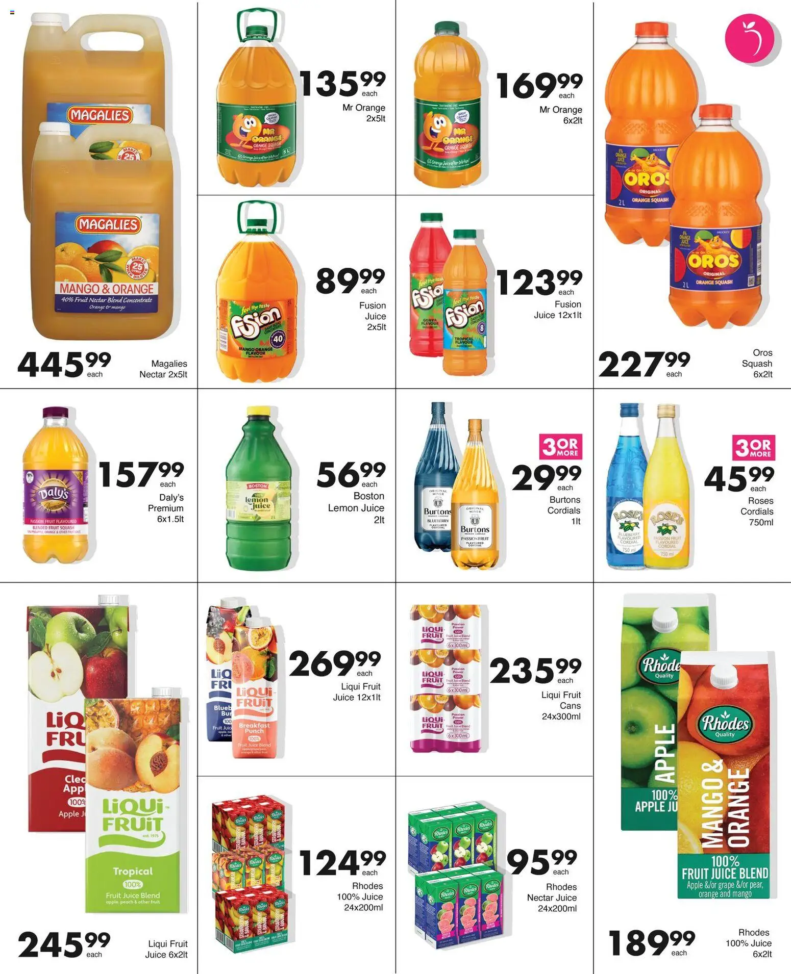 New Save catalogue – valid from 17.11.2025 | Page: 19 | Products: Juice, Fruit, Lemon, Mango