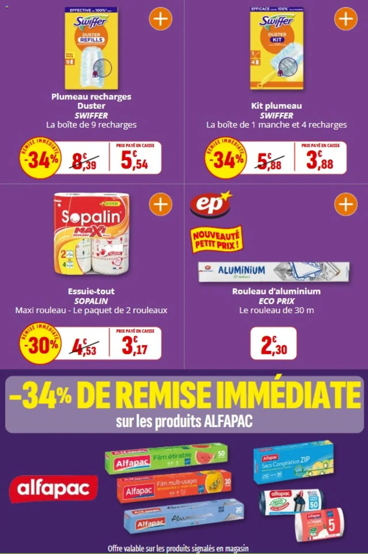  | Page: 56 | Produits: Poubelle, Essuie-tout, Rouleau, Sacs poubelle
