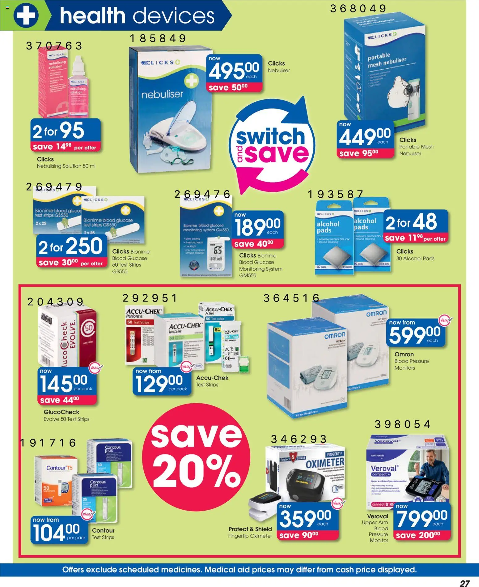New Clicks catalogue – valid from 25.02.2026 | Page: 27 | Products: Monitor, Pads, Switch