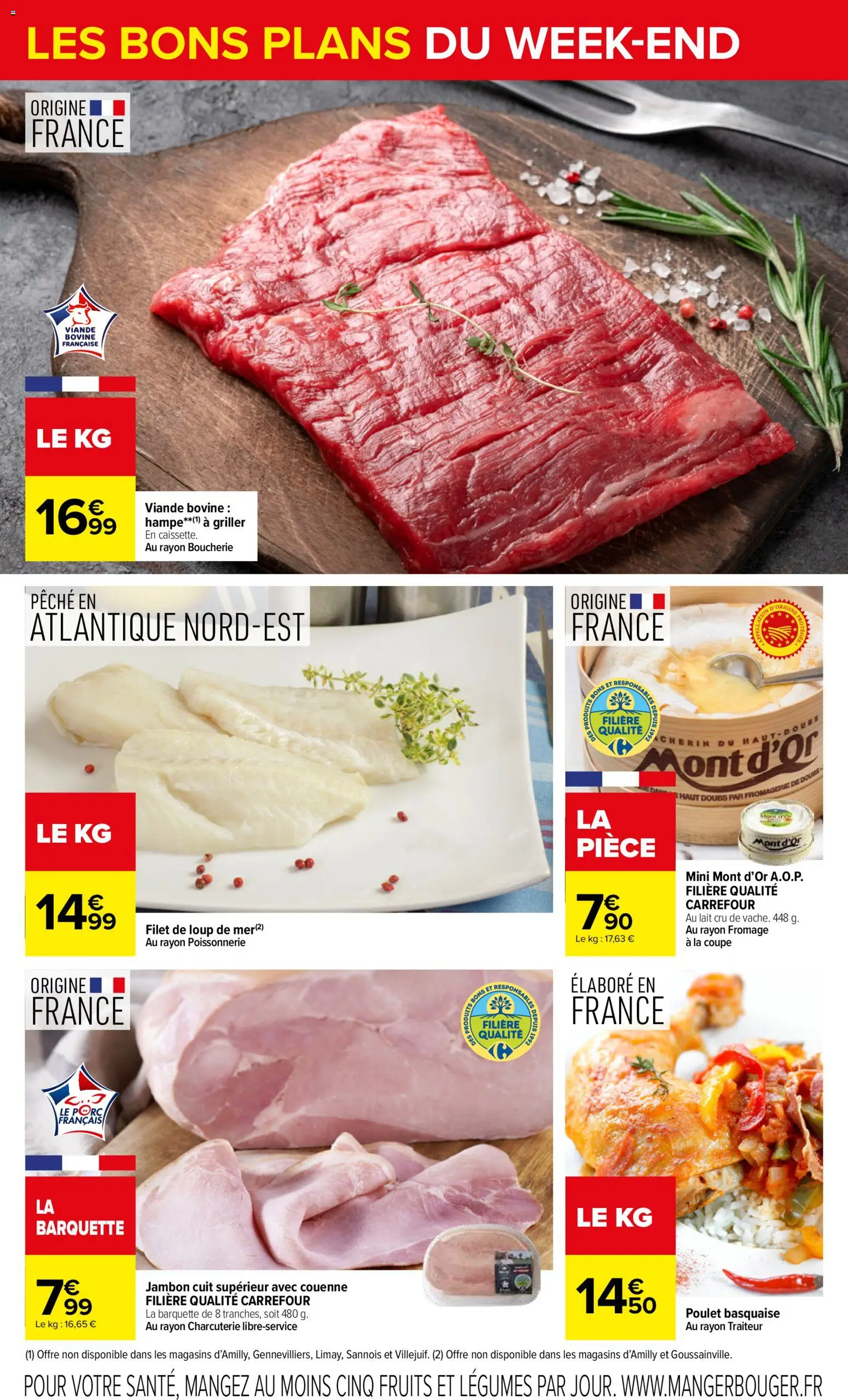 {H1} | Page: 2 | Produits: Pêche, Lait, Jambon, Porc