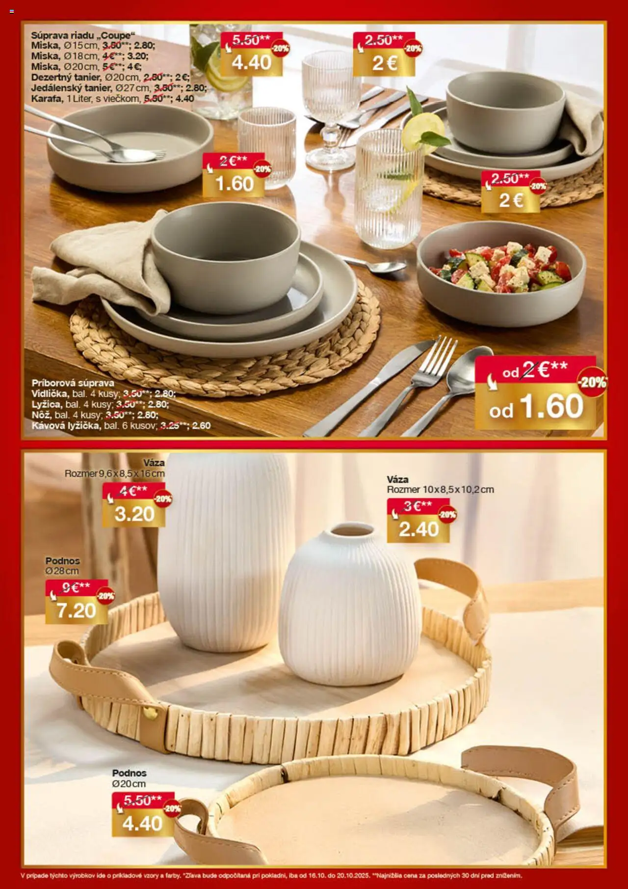 Nové Woolworth akcie – leták je platný od 16.10.2025 | Strana: 10 | Produkty: Váza