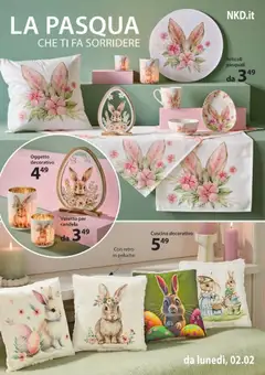 Anteprima del volantino NKD Pasqua catalogo valido a partire dal 02.02.2026 | Pagina: 3 | Prodotti: Peluche, Cuscino, Candela