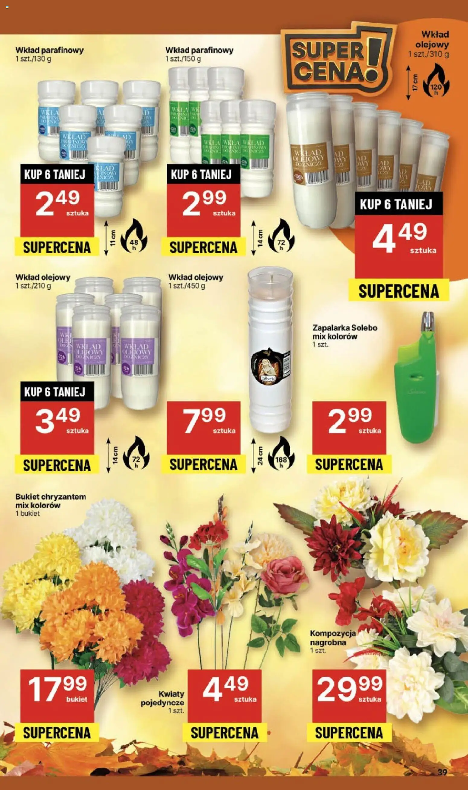 Delikatesy Centrum Gazetka - Sklepy Własne od 30.10.2025 | Strona: 39 | Produkty: Kwiaty