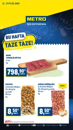 11.09.2025 tarihinden itibaren geçerli olan Metro kataloğu önizlemesi