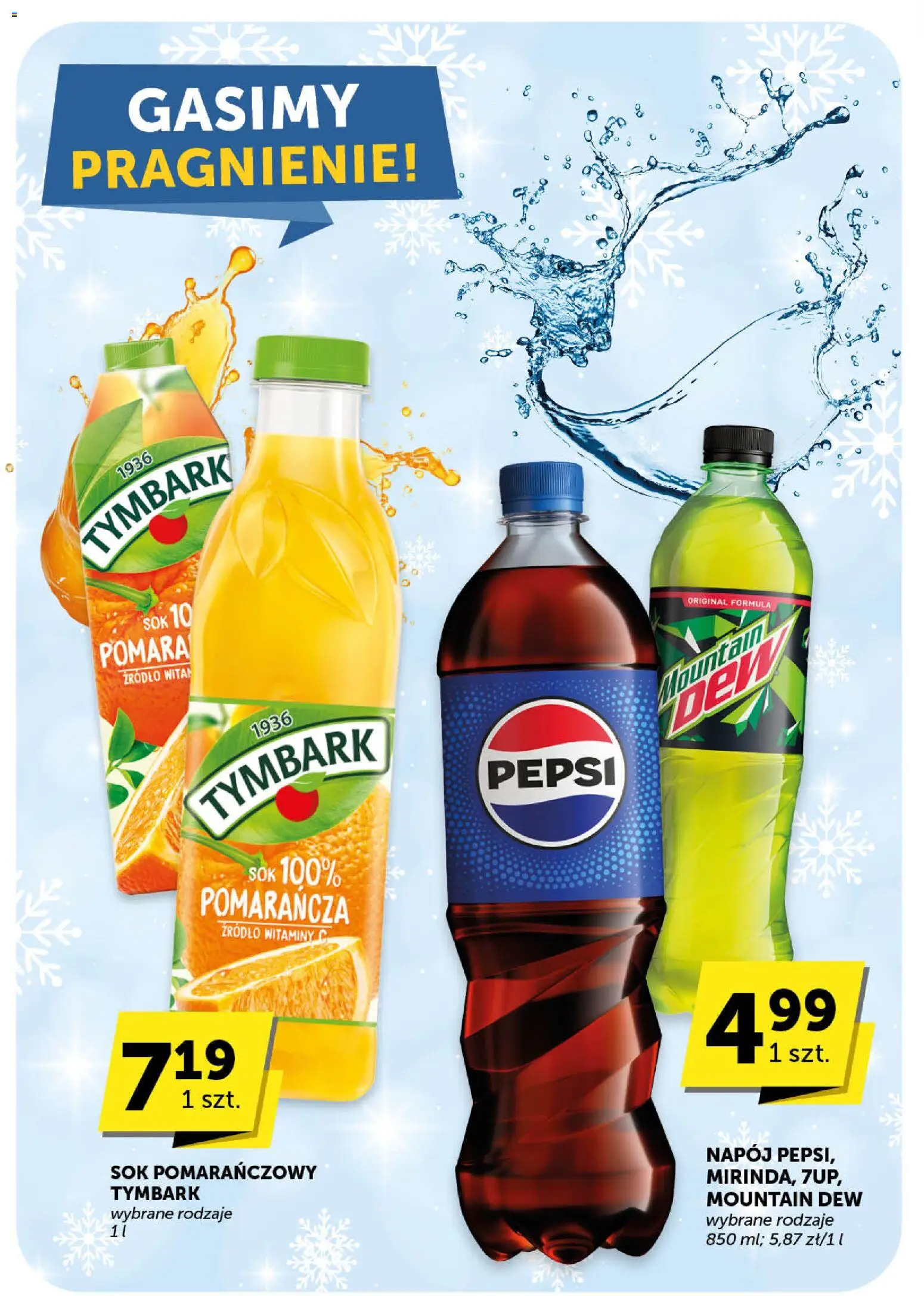 Groszek Gazetka - Minimarket od 08.01.2026 | Strona: 12 | Produkty: Sok pomarańczowy, Pepsi, Sok