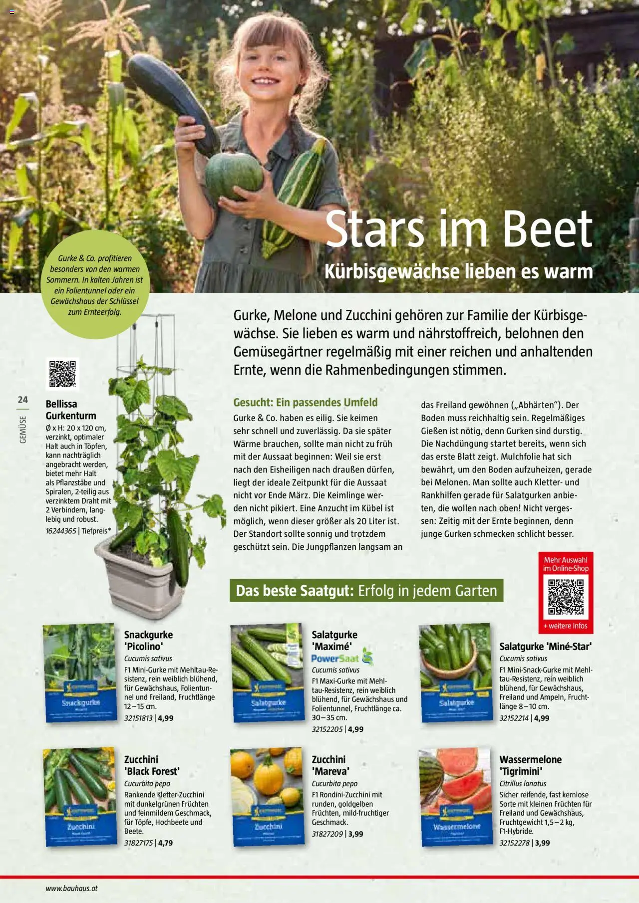 Bauhaus Reiche Ernte Magazin 2025 gültig ab 01.07.2025 | Seite: 24 | Produkte: Gurken, Gemüse, Wassermelone, Melone