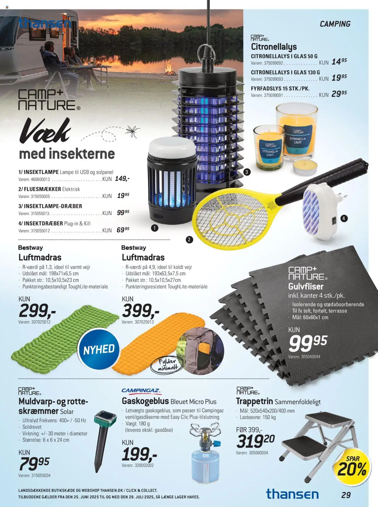 Thansen Tilbudsavis gyldig fra 25.06.2025 | Side: 29 | Produkter: Lampe, USB, Søm