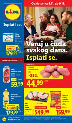 Lidl katalog - pregled Lidl kataloga - važi od 06.11.2025