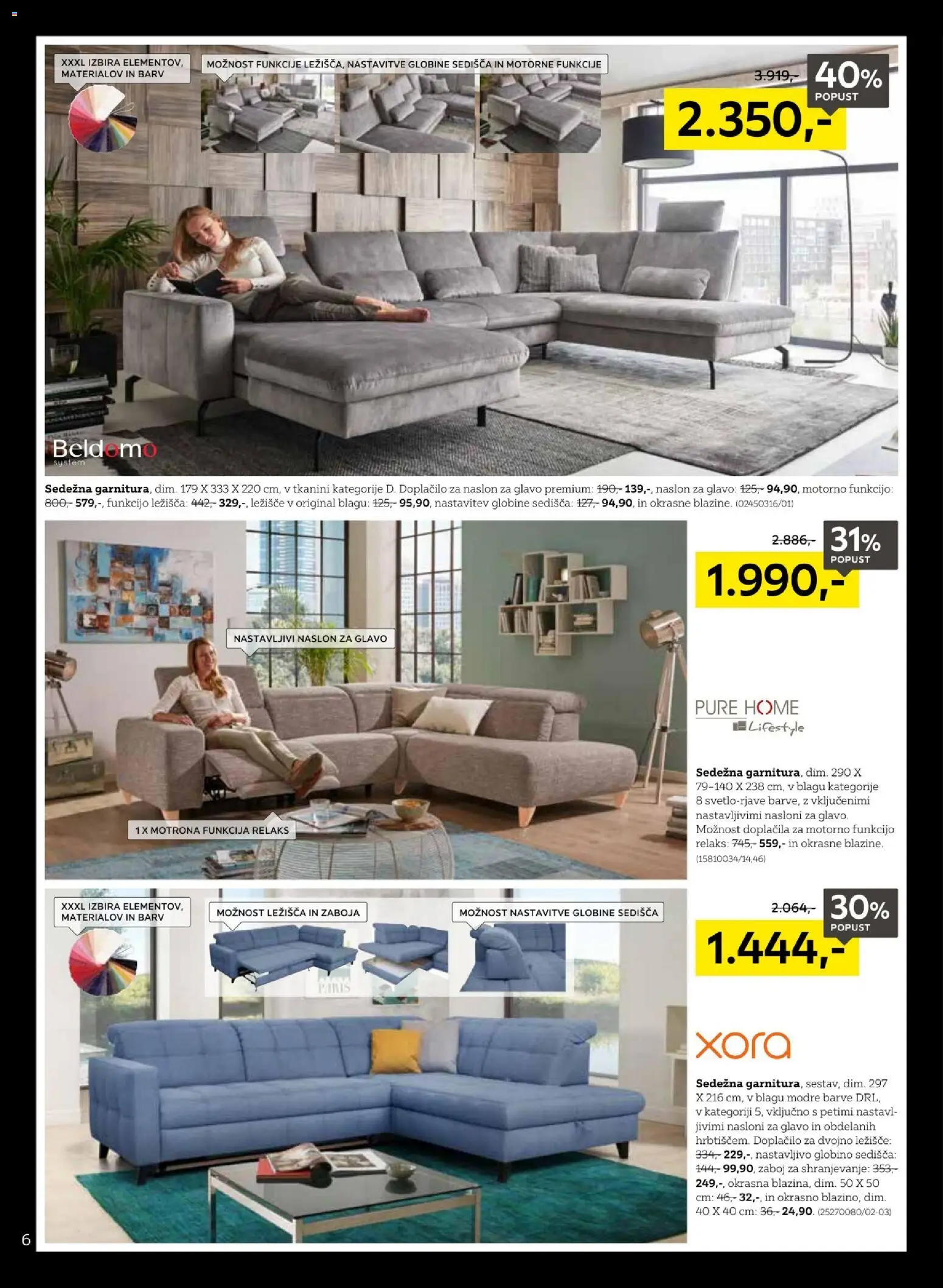 Novi XXXL Lesnina katalog ponudbe – veljaven od 17.11.2025 | Stran: 6 | Izdelki: Ležišče, Zaboj