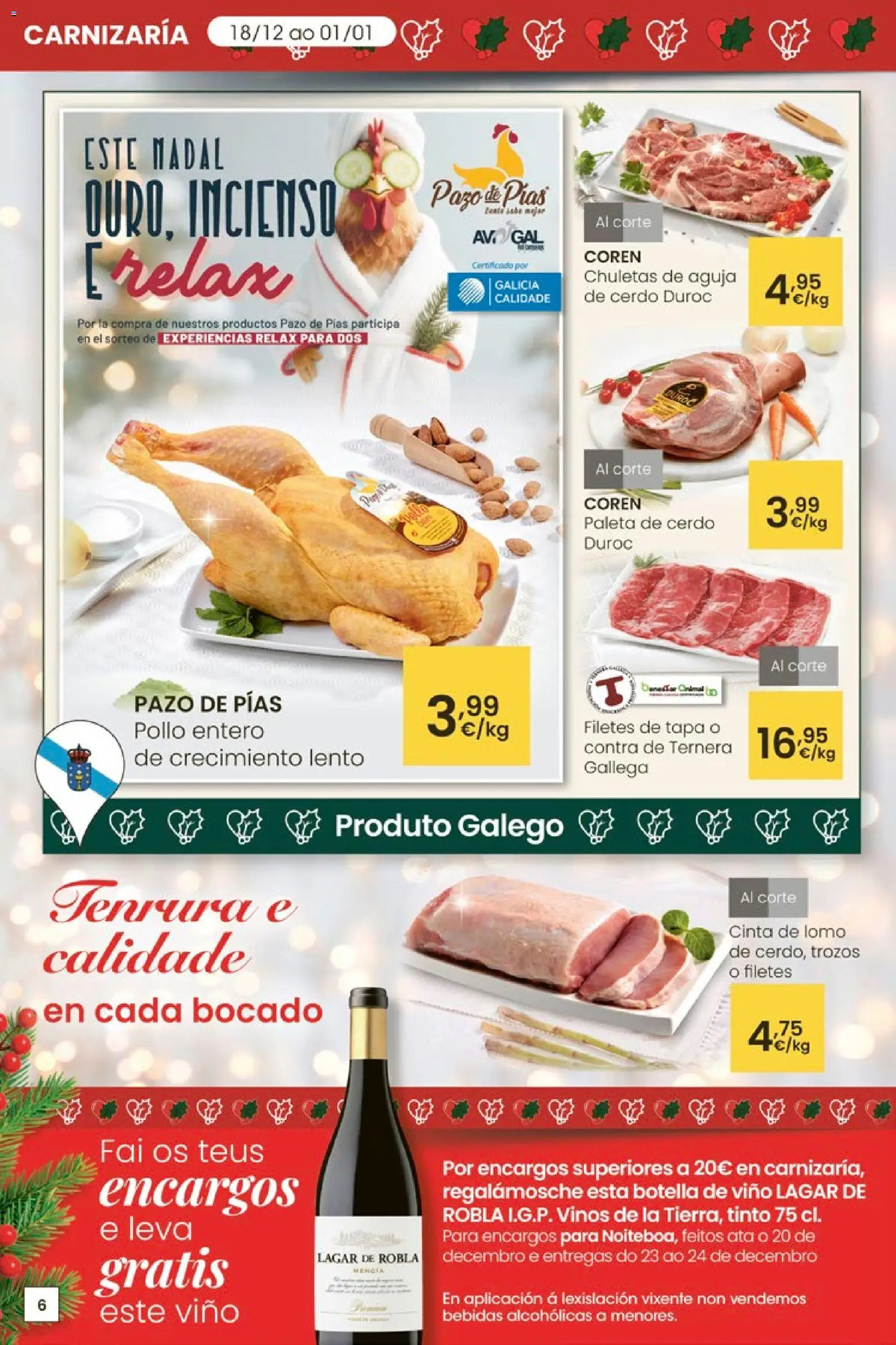Eroski - Navidad  │ válido desde el 18.12.2025 | Página: 6 | Productos: Vino, Cerdo