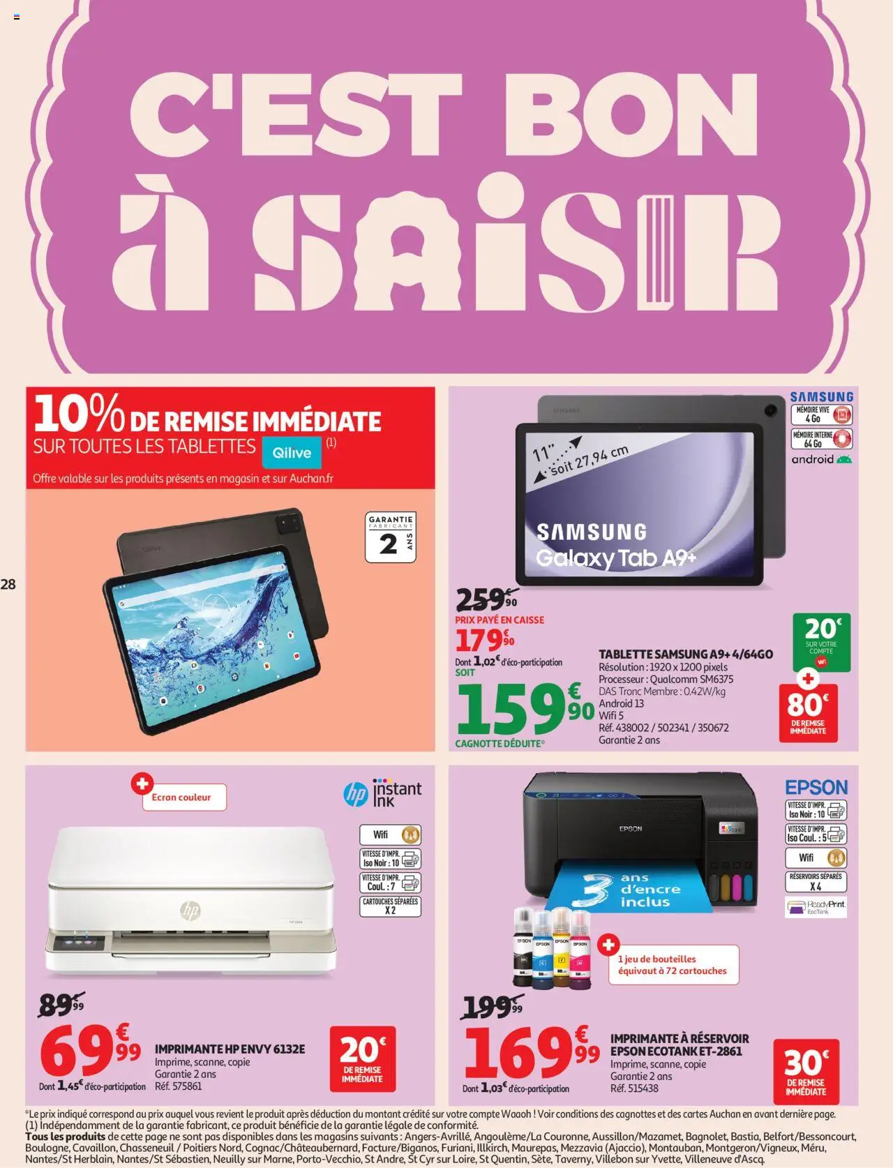  | Page: 28 | Produits: Tablette, Imprimante