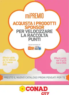 Anteprima del volantino Conad City Mi Premio Piemonte catalogo valido a partire dal 26.02.2026