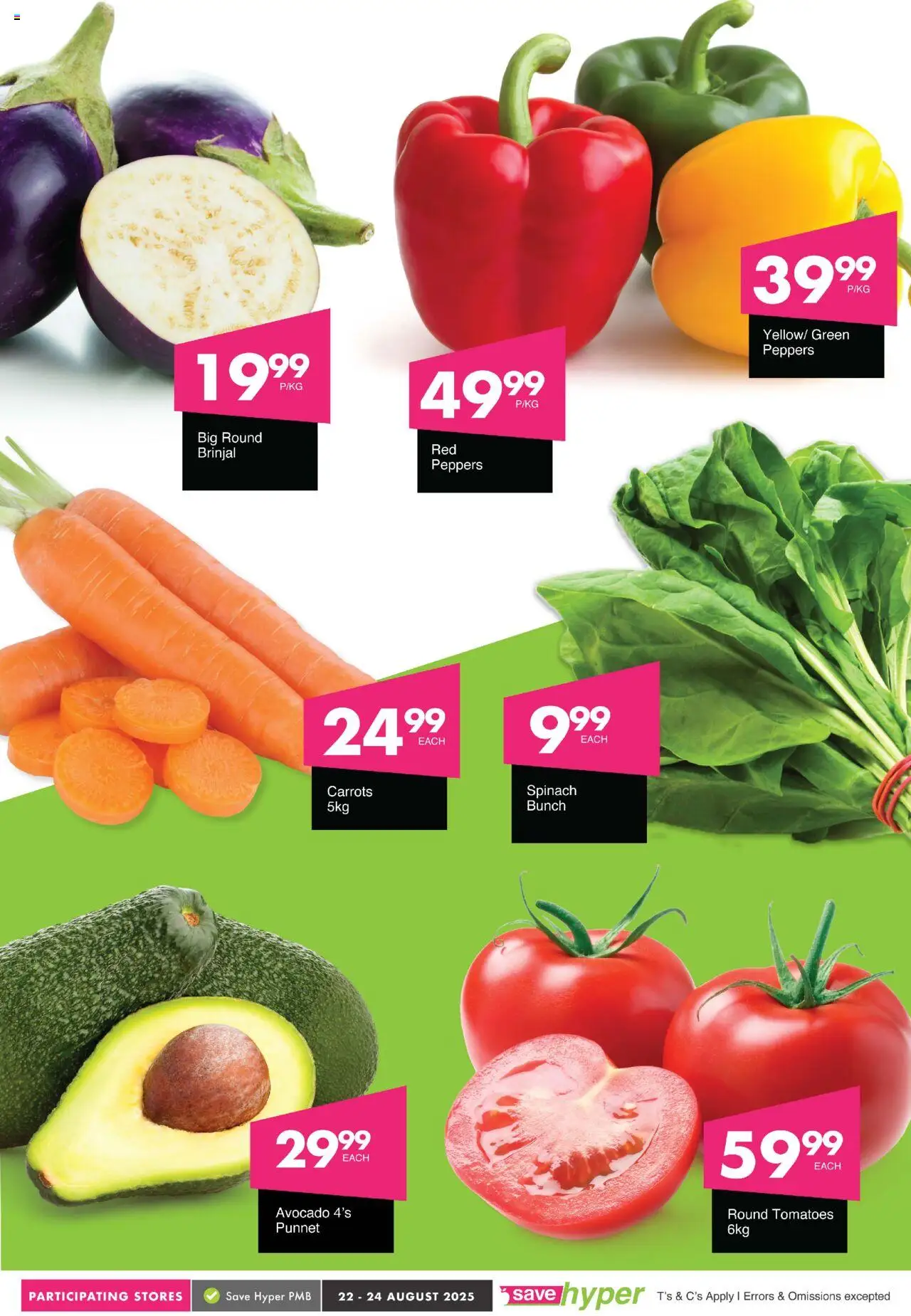 Save - Weekend Wow │ valid from 22.08.2025 | Page: 5 | Products: Tomatoes, Carrots