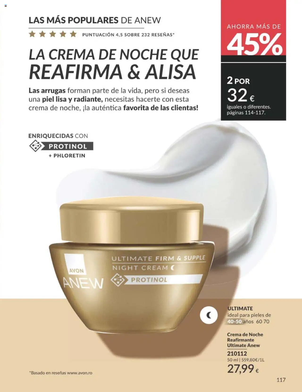 Catálogo AVON campaña 7 │ válido desde el 01.07.2025 | Página: 117 | Productos: Crema, Crema de noche