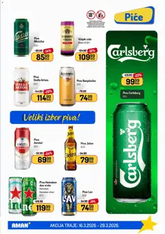 Aman katalog - pregled Aman kataloga - važi od 16.03.2026 | Strana: 33 | Proizvode: Stella Artois, Amstel, Pica, Carlsberg