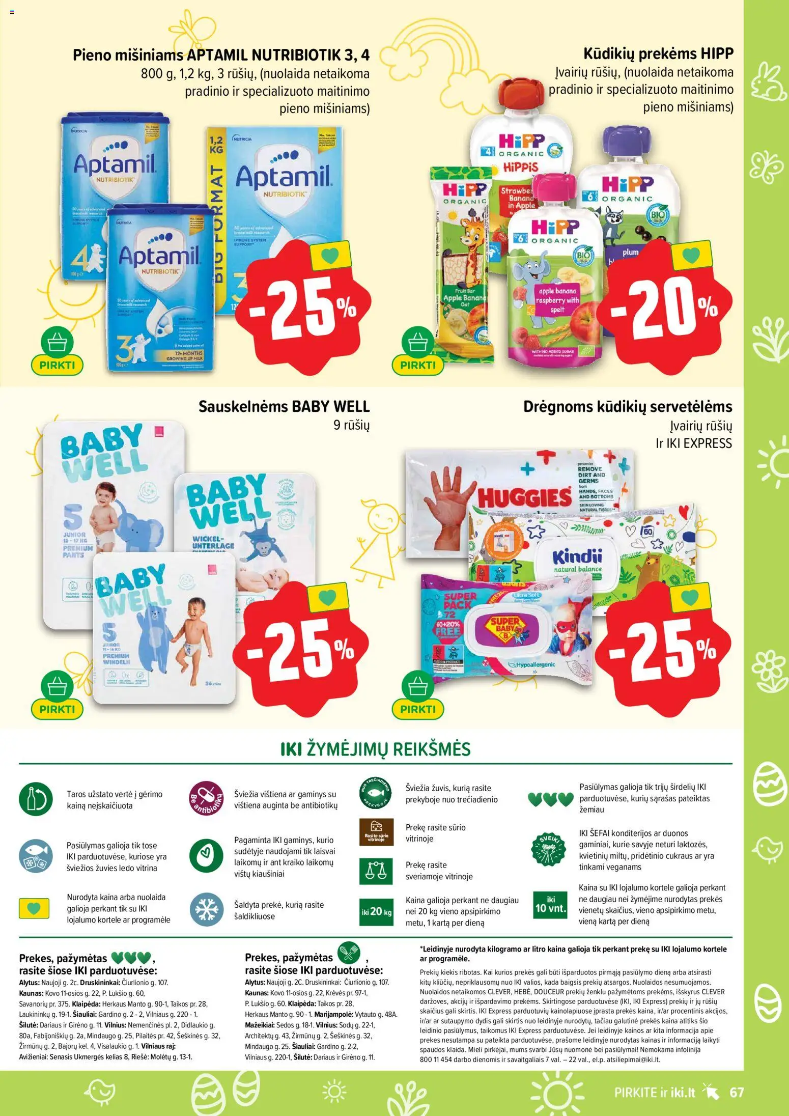 IKI akcijos nuo 16.03.2026 | Puslapis: 67 | Prekių: Kiaušiniai, Vištiena