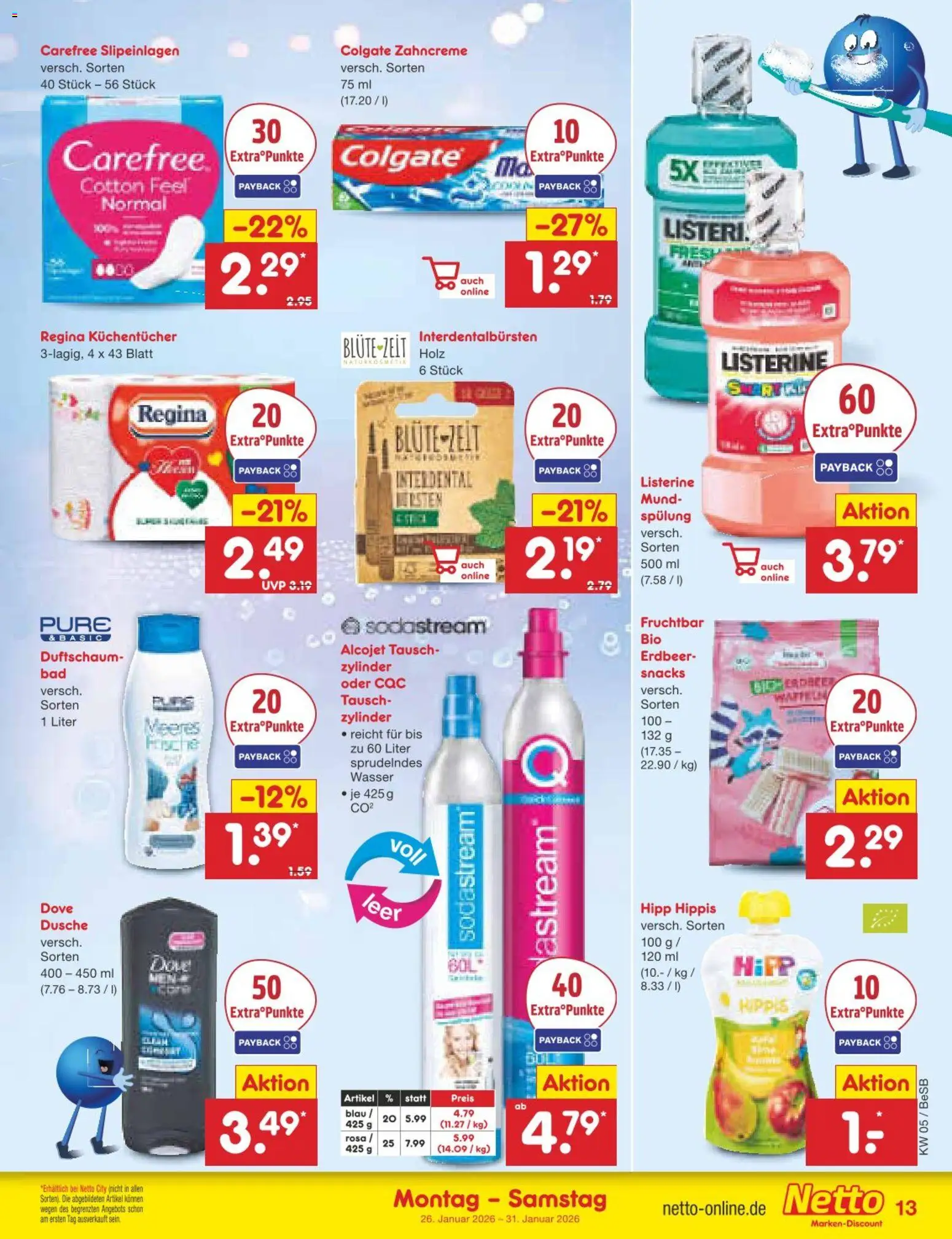 Netto Marken-Discount Prospekt 	 – gültig ab 26.01.2026 | Seite: 15 | Produkte: Dusche, Spülung, Wasser, Sodastream