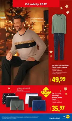 Pogląd oferty "U.S. Grand Polo dla Livergy Bokserki meskie, 3 pary, rozmiary: M-XXL, 2 zestawy do wyboru" - ważna od 15.12.2025 | Strona: 51