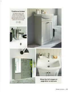 Preview of B&Q - Bathrooms valid from 16.12.2025 | Page: 33 | Products: Door, Cabinet, Wall cabinet