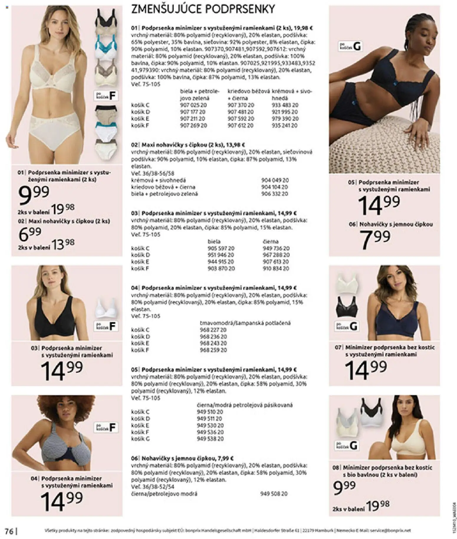 Nové Bonprix akcie – leták je platný od 24.11.2025 | Strana: 78 | Produkty: Nohavičky, Podprsenka